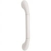Carex White Bathroom Safety Wall 12" Grab Bar for Shower and Bath, for Seniors, 400 lb Capacity