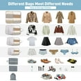 thumbnail image 7 of Compression Packing Cubes, 7 Set Travel Organizer Bags for Luggage with Shoe Bag, Expandable Storage for Suitcases Travel, Gray, 7 of 7