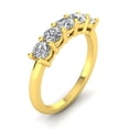 thumbnail image 2 of 1.00ctw Diamond Five Stone Band in 14k Yellow Gold (G-H, I2), 2 of 5