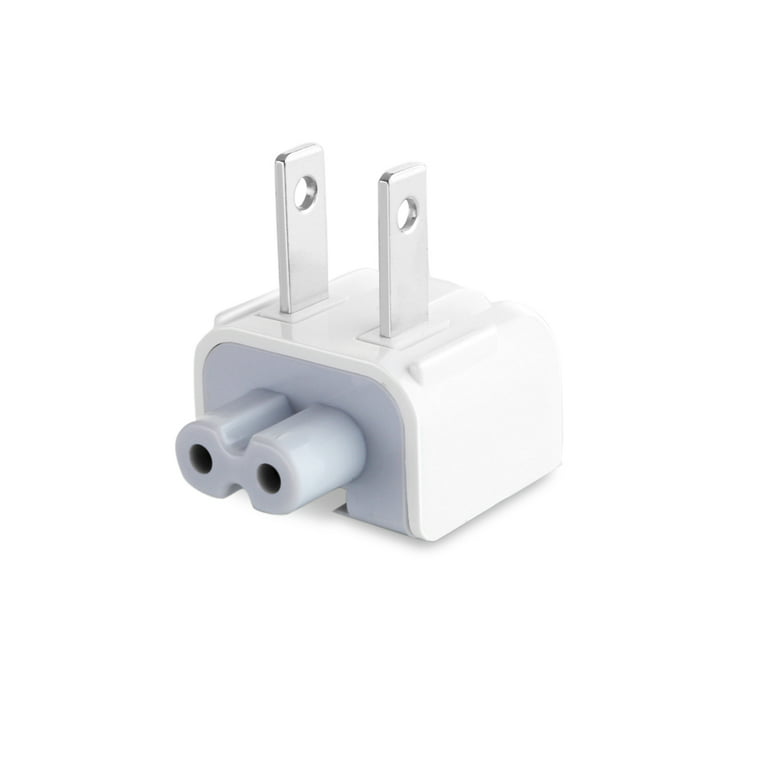 ude af drift optager Klappe Duck Head US 2 Pin Converter Wall Plug for All Apple Mac USB-C Charger  Magsafe 1/2 Power Adapter Bricks for Macbook  Pro/Air/Retina/iPad/iPhone/ipod 30/45/60/85W cable attachment connection  plug - Walmart.com
