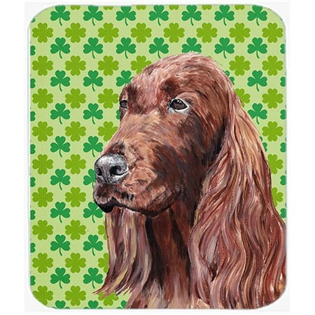 

Irish Setter St Patricks Irish Glass Cutting Board - Large