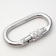 thumbnail image 4 of Heavy Duty Climbing O Carabiners 2-Pack Breaking Strength 11KN Durable Spring Hooks Karabiners for Rigging, 4 of 9