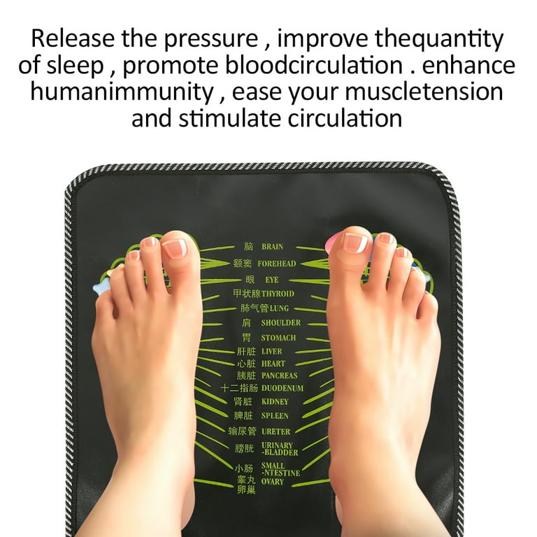 Foot Massage Mat Foot Acupressure Mat Foot Reflexology Mat Pressure Stone  Pad for Home Use