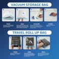 thumbnail image 5 of Simple Deluxe Jumbo Vacuum Storage Bags, Space Saver Bags, Vacuum Seal Bags with Hand Pump for Comforters, Blankets, Bedding, Pillows and Clothes, 5 of 7