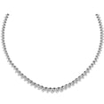 thumbnail image 1 of 10.06 Ct. Diamond Graduate Tennis Necklace In 14K White Gold, 1 of 1
