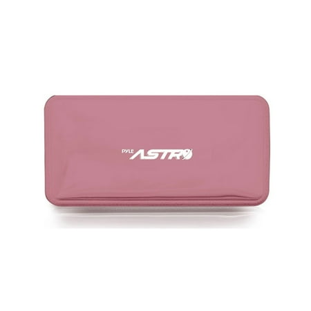 Pyle Universal Power Adapter Backup High Capacity External Battery Charging Device 5,200mAh with USB 5V/1A Output and USB Charging Cord -Pink
