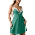 thumbnail image 3 of Nexjvus Women's Nightgowns & Sleepshirts Camisole V Neck Dress Sleepwear Nightdress Size XL, 3 of 4