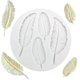 thumbnail image 1 of Silicona Fondant Pluma Molde Hornear Pastel Molde Fondant Diy Herramientas Pastel Molde Chocolate Hornear Sugarcraft Decoración Herramientas,11 Feliz Sencillez, 1 of 5