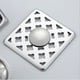 thumbnail image 5 of Drenaje de piso creativo de acero inoxidable y latón, doble uso, inserto de azulejo para baño, desodorante, desagüe de piso para inodoro y lavabo, 5 of 7