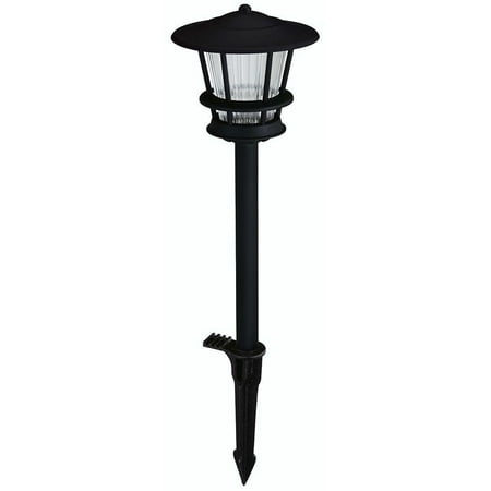 UPC 082392214005 product image for Low-Voltage Black Outdoor Integrated LED 2-Tier Landscape Path Light with Textur | upcitemdb.com