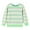 Green Gray Stripes, variant on Godderr Toddler Kids Baby Girl Clothes Long Sleeve Pullover Crewneck Casual Stripes Sweatshirt