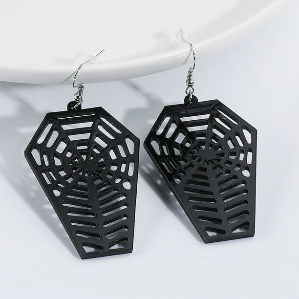 Pendientes de Halloween con diseño de telaraña de European Creatives
