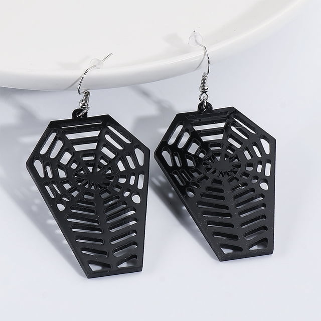 DPTALR European Creatives Spidering Web Funny Earrings Halloween Earrings
