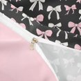 thumbnail image 4 of spefrowx Monochrome Bow Bedding for Teens, Simple Cartoon Ribbon Duvet Cover Full, Pink Reversible, 3-Piece, 1 Duvet Cover and 2 Pillowcases, 4 of 6