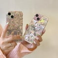 thumbnail image 2 of Pink Tulip Flowers Butterfly Water Ripple Phone Case Compatible with iPhone Case (Pink,iPhone 14), 2 of 6