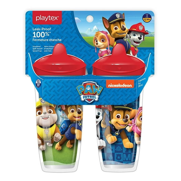 Playtex® Sipsters Paw Patrol - Étape 3 - 9 oz - 2 Pqt Anti-éclaboussures, anti-fuites, anti-casse !