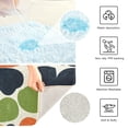 thumbnail image 3 of Yayeee Bath Rug for Bathroom Floor Non Slip Rectangle Fluffy Soft Absorbent Mat, 16"x24", Black Clover Pattern, 3 of 7