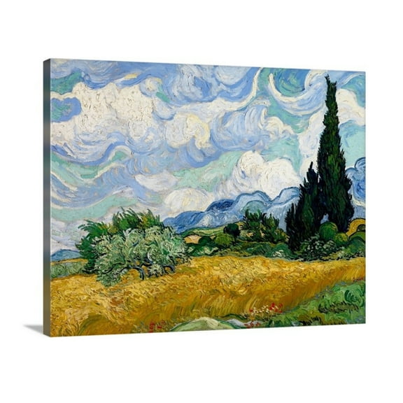Wheat Field with Cypresses by Vincent VAn Gogh Classic Art