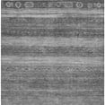 thumbnail image 3 of HomeRoots 622610 9 x 12 ft. Gray & Silver Aztec Washable Transitional Indoor & Outdoor Rectangle Area Rug, 3 of 9