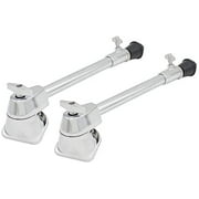 Bass Drum Spurs, 1 Pair Iron Plating Metal Anti-Rust Stable Bass Drum Leg Drum Stands Replacement for Precussion