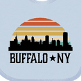thumbnail image 4 of Inktastic Buffalo New York Skyline Retro Boys or Girls Baby Bib, 4 of 4
