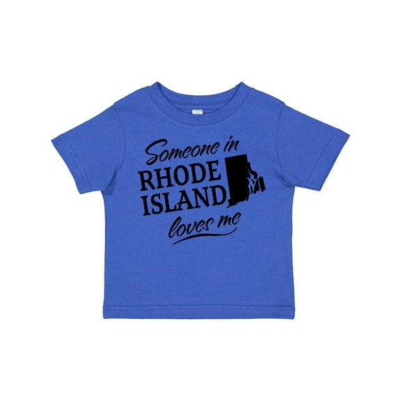 Inktastic Someone in Rhode Island Loves Me Boys or Girls Toddler T-Shirt