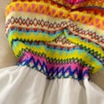 thumbnail image 5 of Holiday Beach Vestidos Spaghetti Strap Knit Patchwork Sleeveless A-line Dresses Ethnic Style Color-block Dress Summer Dropship, 5 of 7
