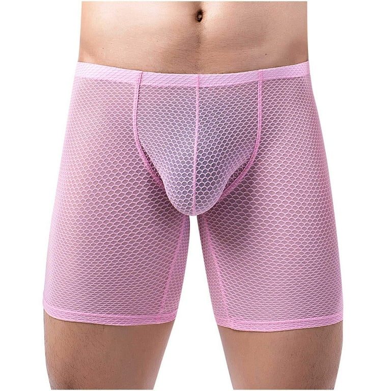 SZXZYGS Mens Panties Femboy Men's Mesh Underwear After Empty Breathable  Comfort Underpants