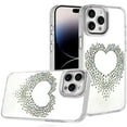 thumbnail image 5 of XPM for Samsung Galaxy S26+ / S26 Plus Angel Hearts Bling Glitter Diamond Hybrid TPU Cover, Colorful Frame Shockproof Protective Back Phone Case Cover (Silver), 5 of 7