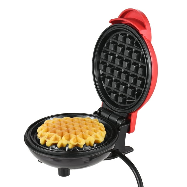 Mini Grill Waffle Maker Electric Round Frying Pan Sandwich Egg Multi-function Heating Panini Bread Portable Indoor and Outdoor Use