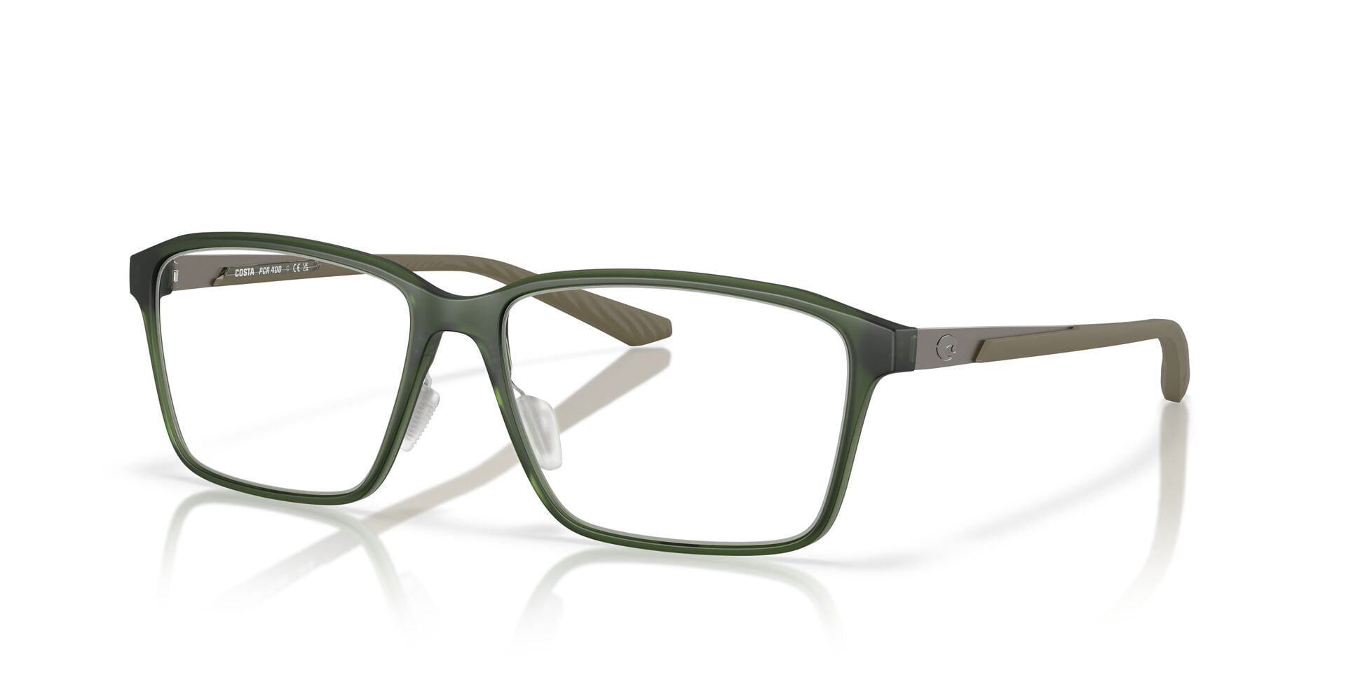 Costa Del Mar Unisex Size 55 PCR 400 Optical Eyeglasses, Algae Green/Demo Lens