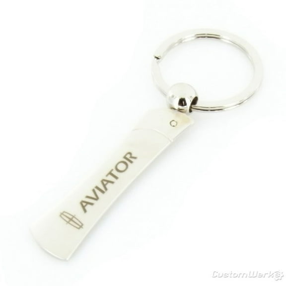 Lincoln Aviator Blade Key Chain (Chrome)