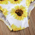 thumbnail image 4 of FRSASU Kids Clothing Toddler Kids Flower Bikini Swimwear Swimsuit Bathing Suit Beachwear Yellow 110(110), 4 of 9