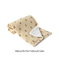 thumbnail image 4 of Skegnu Gauze Blanket Double Layer Warm Children's Quilt Soothing Blanket Throw Size Lightweight Fleece Blanket 100x120cm/39.3x47.2in, 4 of 7