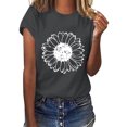 thumbnail image 1 of CEHVOM Women's Fashion Top Printed Casual Loose Fit Plus Size T-shirt Shirt, 1 of 6