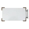 thumbnail image 2 of ACME Alaroa 3-Shelf Wooden Kitchen Island  in Marble and Rustic Brown, 2 of 4