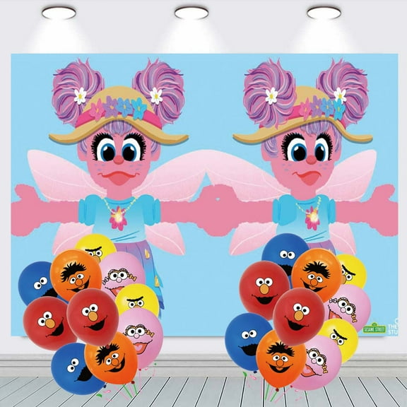 Abby Cadabby Backdrop Banner Balloons Party Decorations Supplies Taspestry Wall Decor Background Poster