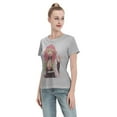 thumbnail image 4 of T-Shirt Basique à Manches Courtes pour Femmes Demon Slayer Blade Temple Ganlu Mili, 4 of 6