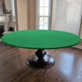 thumbnail image 1 of CAIT CHAPMAN HOME COLLECTION Green Felt Game Table Cover Fitting 62"-66" Diameter Round Hexagon or Octagonal Tables, 1 of 5