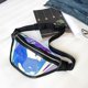 thumbnail image 5 of Riñonera deportiva para correr, teléfono móvil, impermeable, pequeña, transparente, para natación, bandolera de pecho, riñonera láser, 5 of 7
