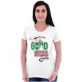 thumbnail image 3 of Christmas Be Good For Goodness Sake Womens Slim Fit Graphic Tee Brisco Brands S, 3 of 5