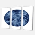 thumbnail image 3 of Designart ' Blue Space Galaxy Circle ' Modern Canvas Wall Art Print, 3 of 3