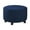 Dark Blue, variant on Enova Home Round Ottoman Slipcovers Footstool Protector Covers Storage Stool Ottoman Covers Stretch with Elastic Bottom (Denim Blue)