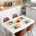 thumbnail image 3 of Cartoon Car Placemats Set of 4, Merry Christmas Tree Placemats for Dining Table, Xmas Rustic Wooden Decor Washable Fabric Decoration Table Mats Placemat 18"x12", 3 of 4