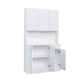 thumbnail image 5 of Cfowner 70" Long Standing Kitchen Cabinet with Top & Bottom Enclosed Cabinet Space, One Drawer, 5 of 9