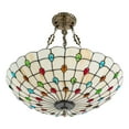 thumbnail image 4 of Tiffany Style Hanging Pendant Lamp Stained Glass Ceiling Light Pendant Fixture, 4 of 10