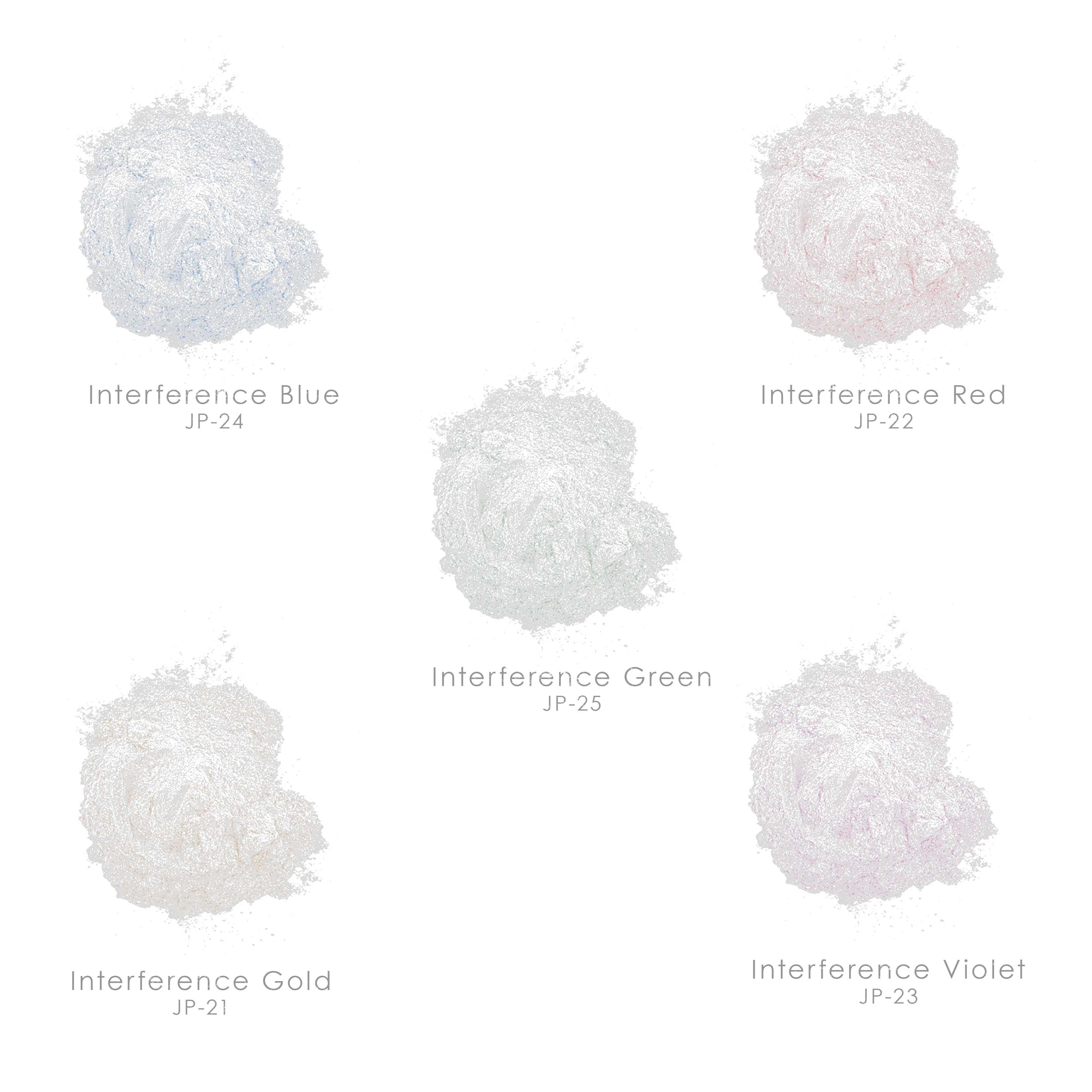 U.S. Art Supply Jewelescent Interference 5 Color Mica Pearl Powder Pigment Set Kit, 3.5oz (100g) Resealable Pouches - Non-Toxic