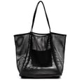 thumbnail image 1 of HOXIS Mesh Beach Tote Bolso de hombro para mujer, 1 of 5