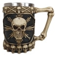 thumbnail image 3 of Ebros Large Skeletal Cross Bones Skull Beer Stein Tankard Coffee Cup Mug 12oz, 3 of 9