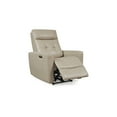 thumbnail image 3 of Signature Design by Ashley Pisgham Leather Power Recliner with Adjustable Easy View™ Headrest, Sand, 3 of 6
